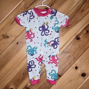 Vintage Rainbow Tag Circo Baby‎ Romper Size Small Short Sleeve Colorful Octopus